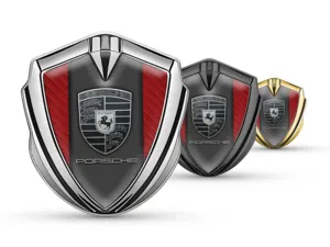 Porsche 3d Emblema Insignia Aspecto Moderno Alta Gama 3D Estilo